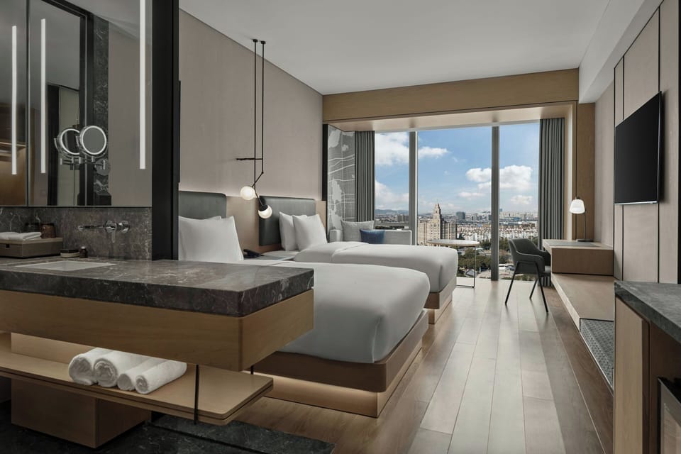 Exquisite View Double Room | In-room safe, desk, laptop workspace, iron/ironing board