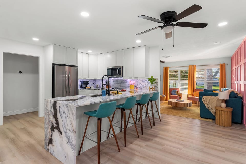 Make meals for your whole family with the fully stocked kitchen!