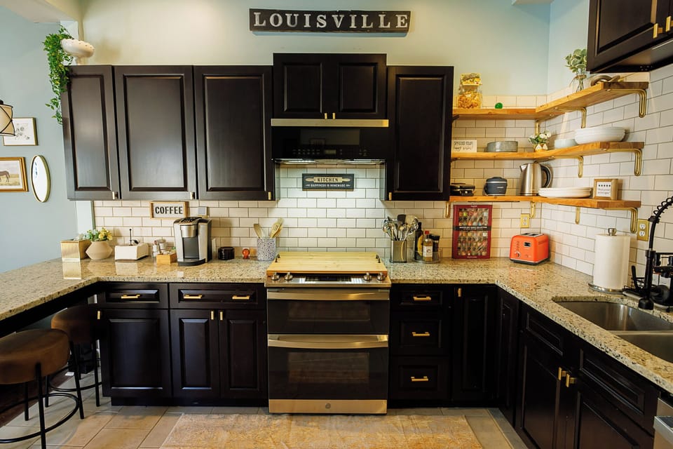 KITCHEN INSTILLING A HOSPITABLE MODERN WELCOME TO LOUISVILLE!
