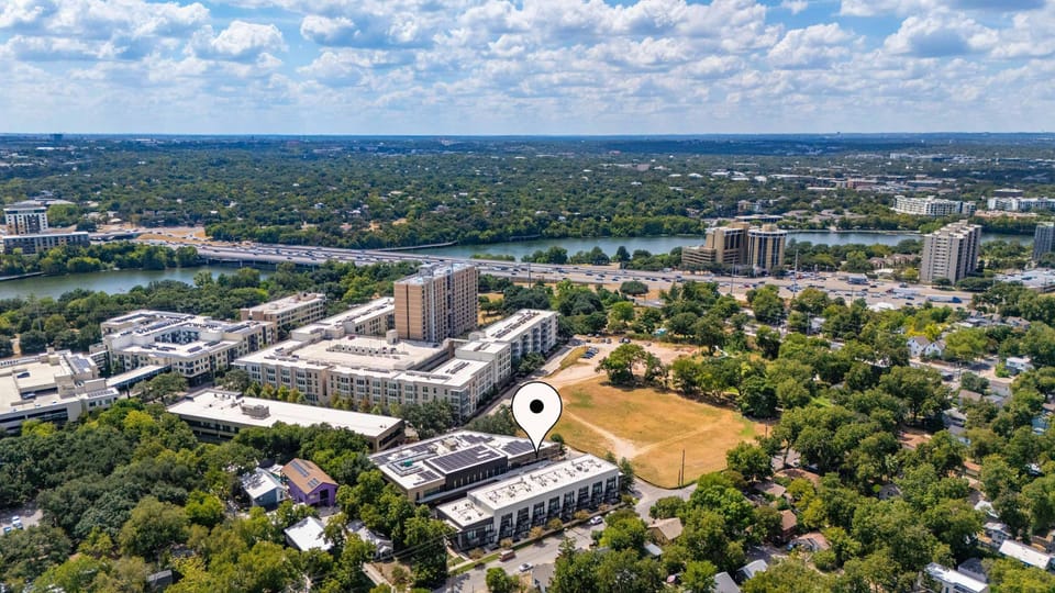 Aerial View of Downtown Austin