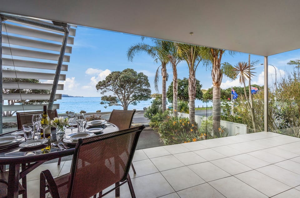 Apartment, 2 Bedrooms, Balcony, Beach View | Terrace/patio