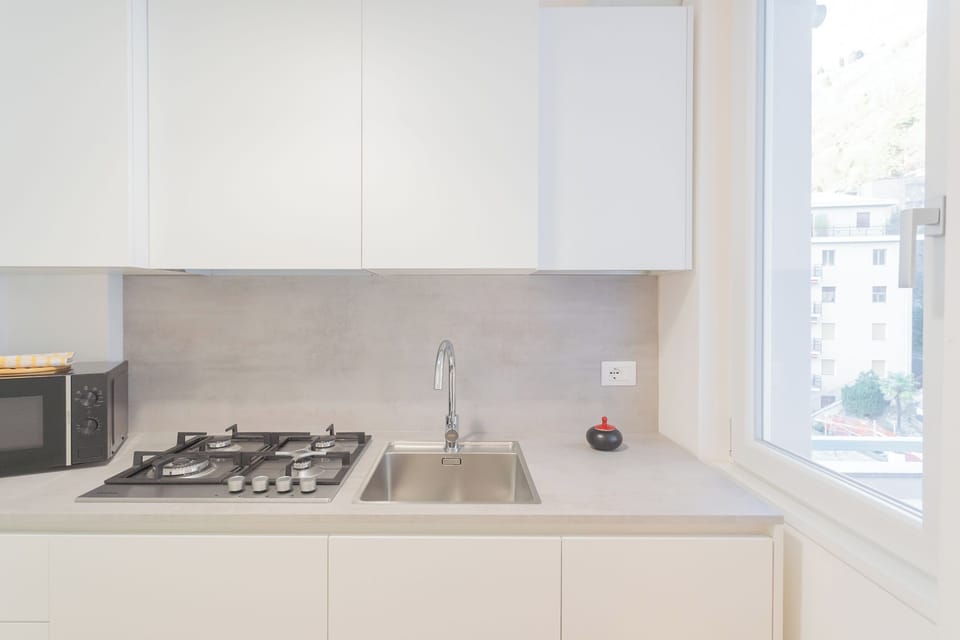 Apartment (1 Bedroom) | Private kitchen | Espresso maker, fridge, microwave, electric kettle