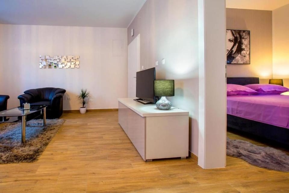 Living area and bedroom