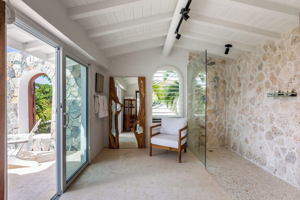 BEDROOM 1: spacious, beautiful and with its own very private porch