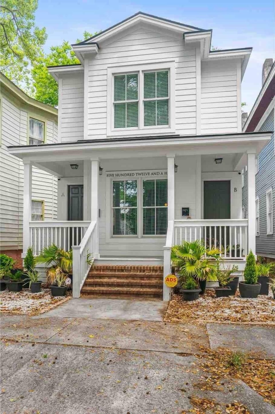 A crisp, all-white exterior welcomes you home, while radiating brightness and charm. 
