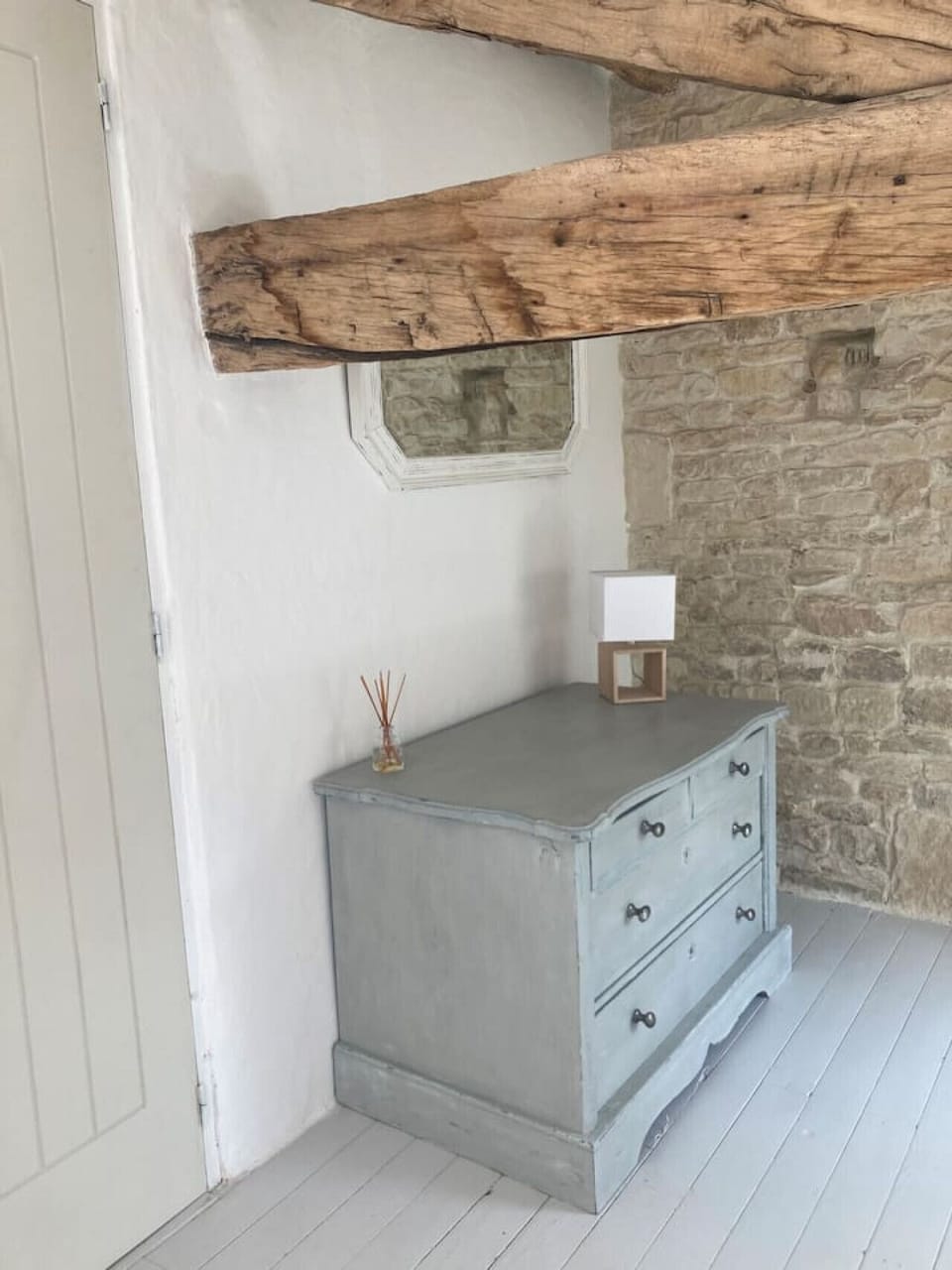 Storage under the original beams