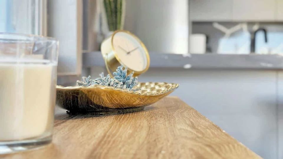 Impeccably styled decor adds charm to your living space.