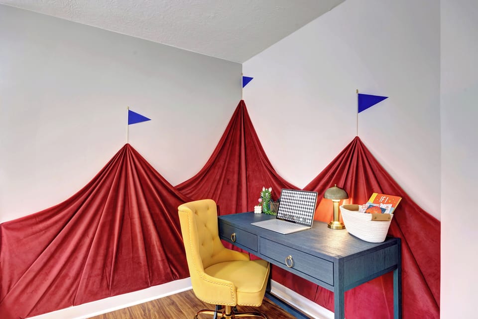 Dedicated workspace inside the bedroom