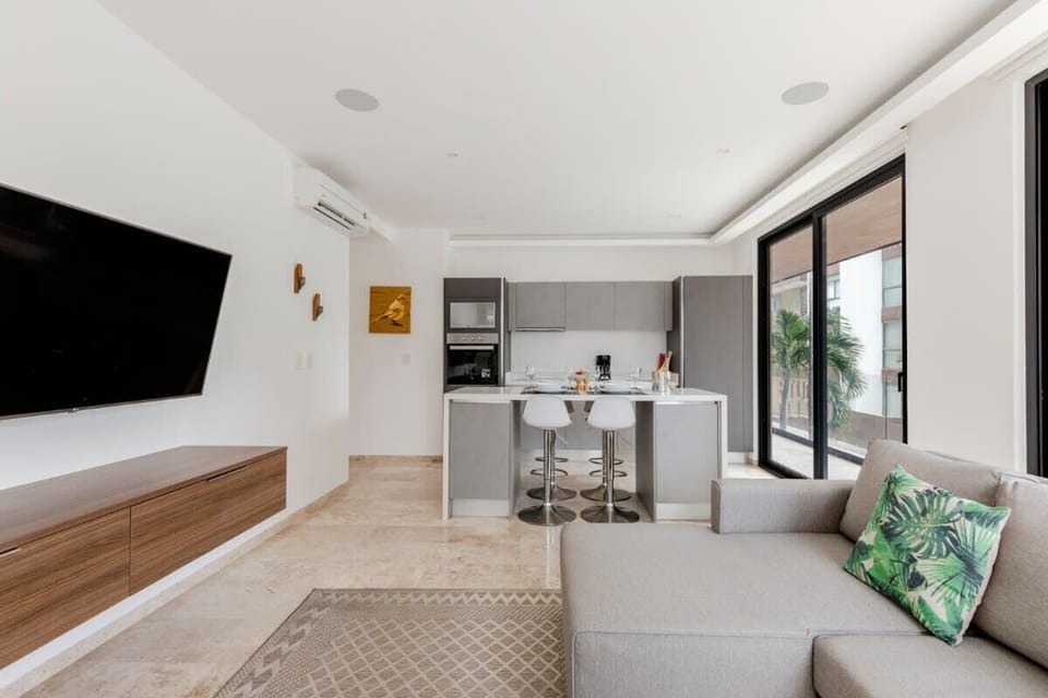 Apartment, 2 Bedrooms | Living area | Flat-screen TV