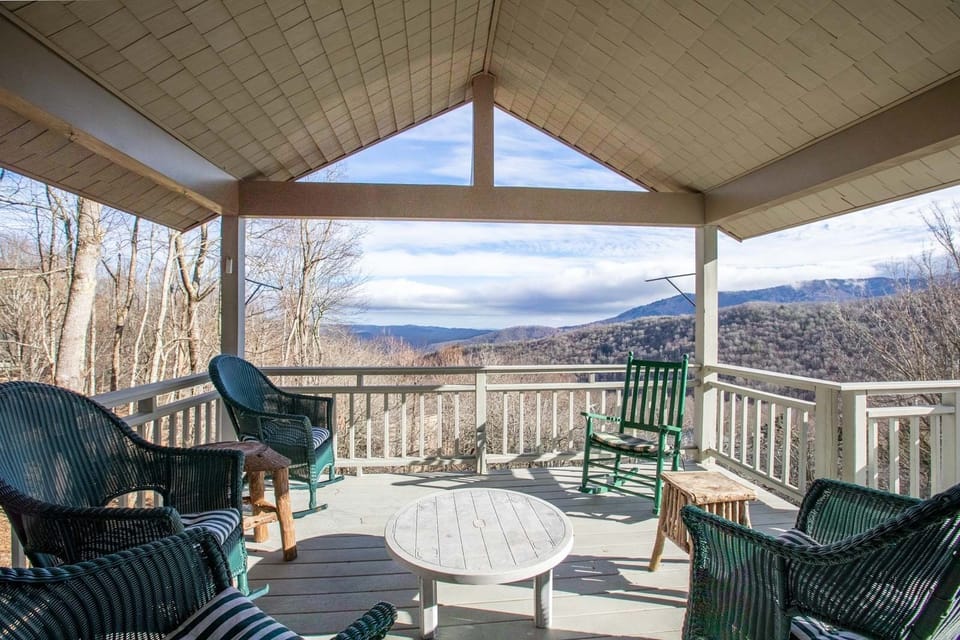Covered Deck Balcony with Seating