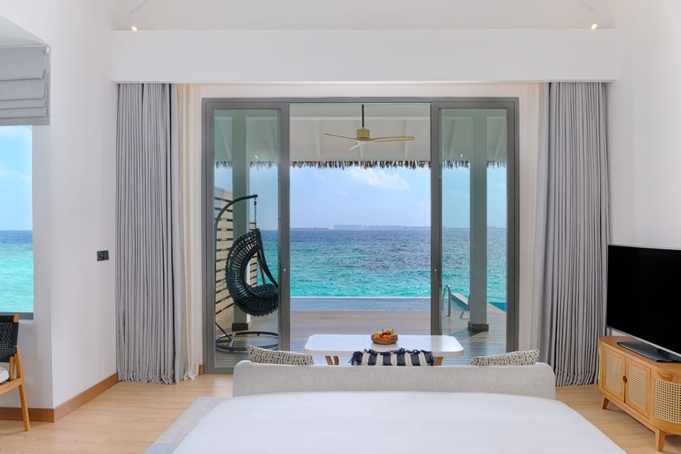 Villa, 1 King Bed, Overwater (Pool) | Premium bedding, pillowtop beds, free minibar items, in-room safe