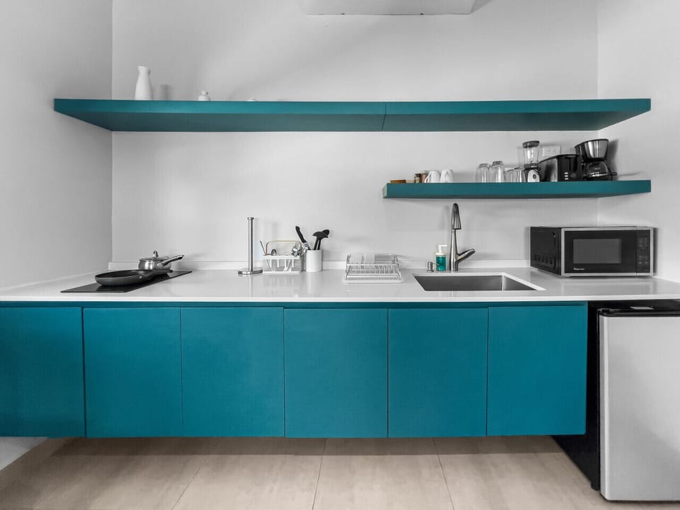 Experience a cozy well equipped kitchen that supports everything from quick snacks to full home cooked meals