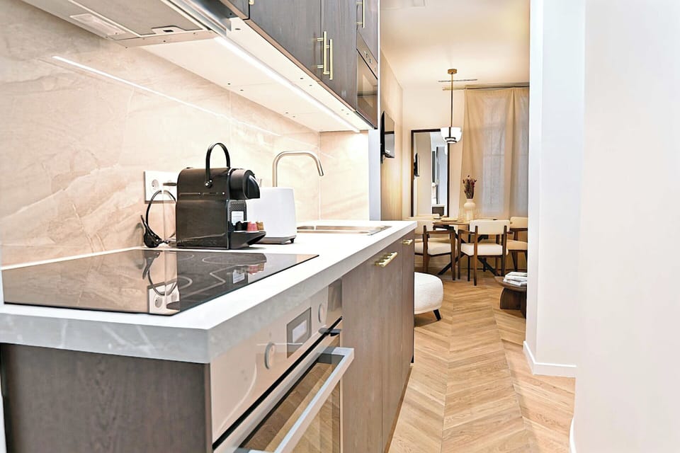 Apartment | Private kitchen | Cleaning supplies
