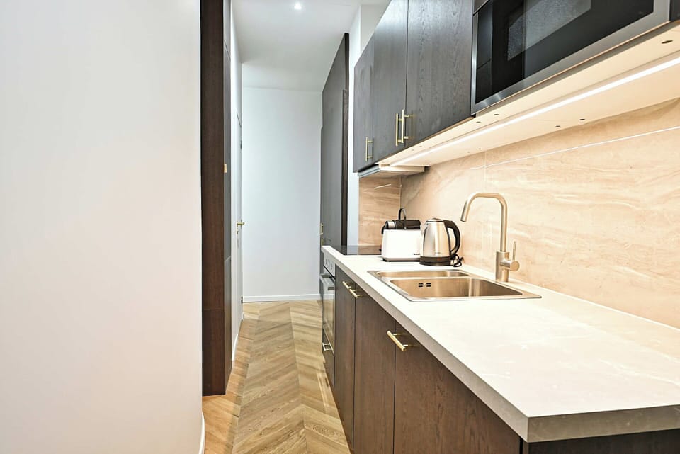 Apartment | Private kitchen | Cleaning supplies