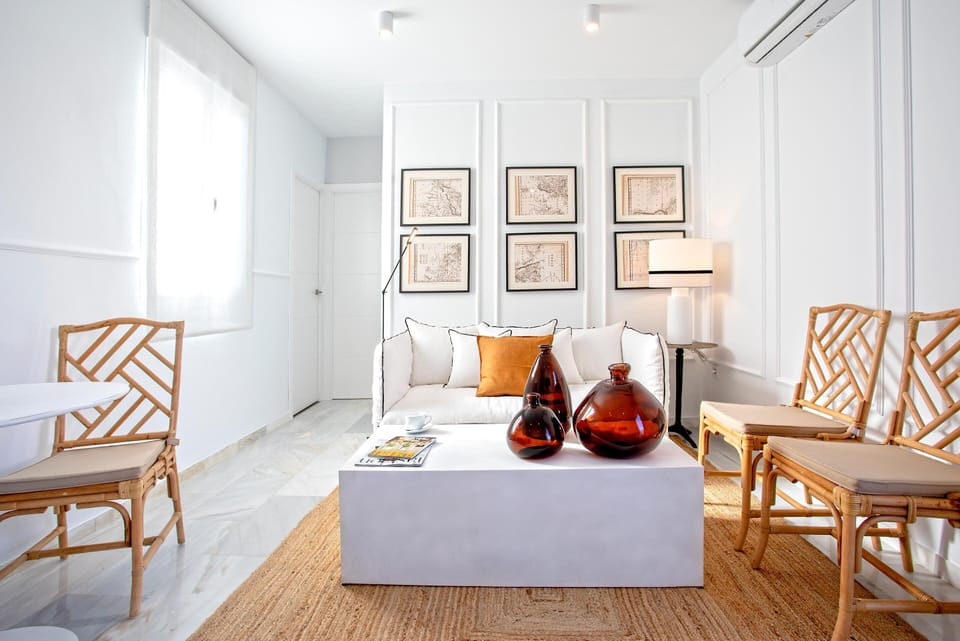Apartment (2 Bedrooms) | Living area | 52-inch Smart TV with digital channels