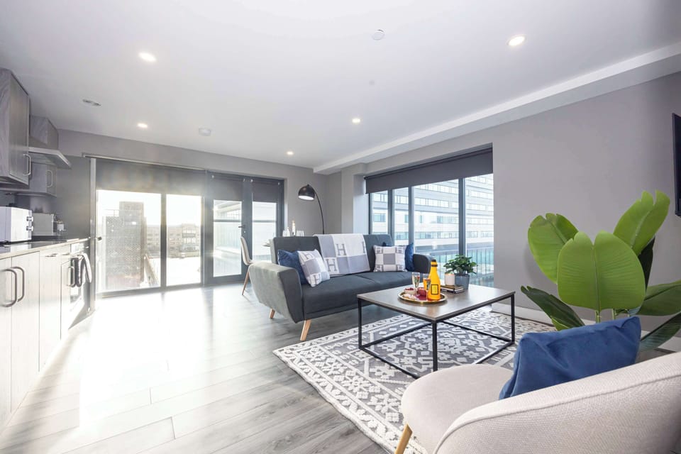 Relax with family and friends in our super stylish living space 