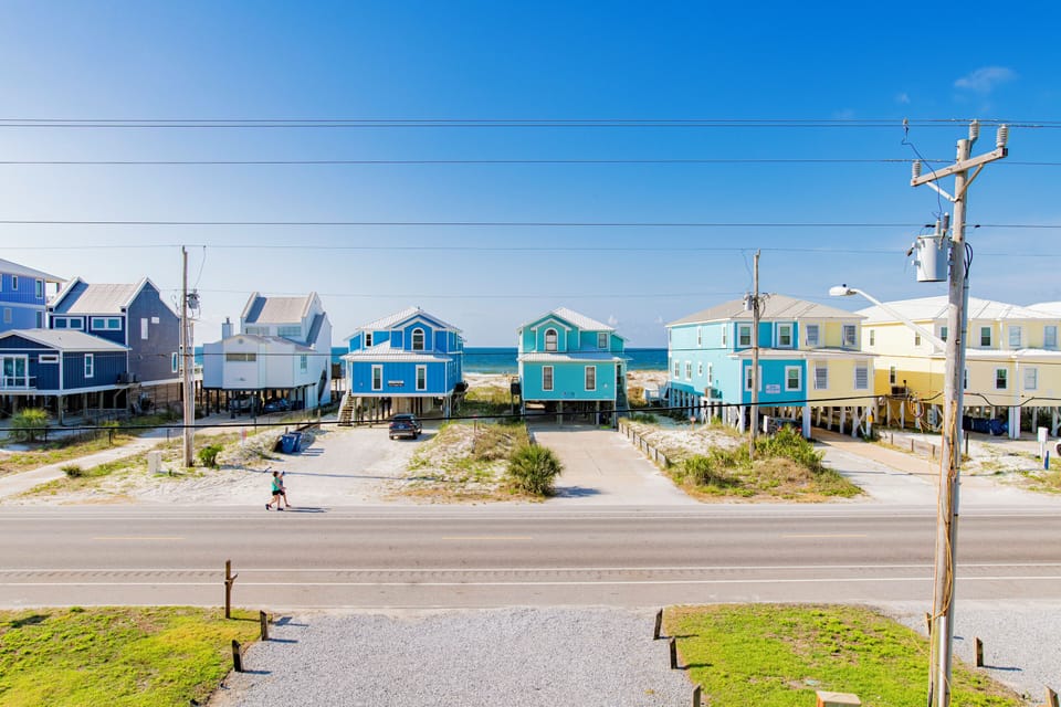 Each balcony offers views of the Gulf