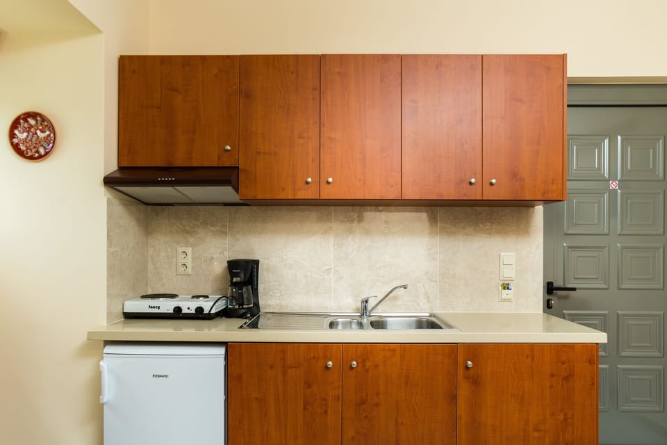 Superior Apartment | Private kitchenette | Fridge, stovetop, coffee/tea maker, cookware/dishes/utensils