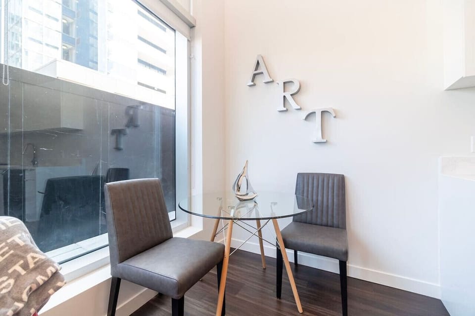 From takeout to home-cooked meals, the dining area provides a cozy, inviting space for any occasion.