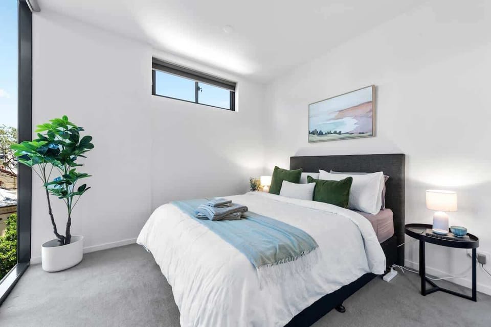 Close up the blinds for a sleep in + ducted air-con throughout...