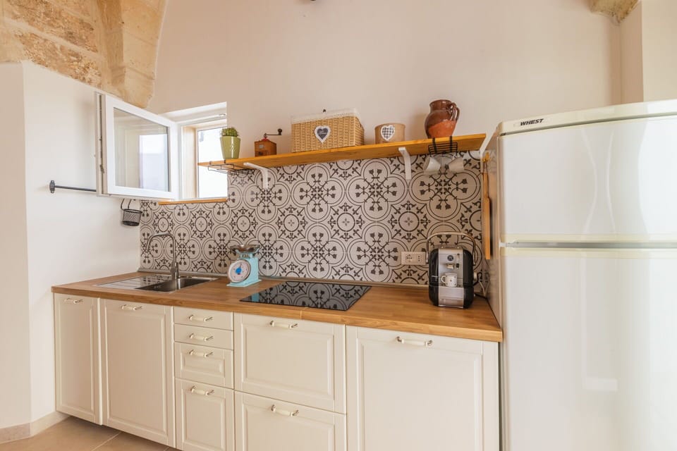 Kitchen, Flooring, Interior Design, Wood, Floor, Major Appliance, Kitchen Appliance, Countertop, Cabinetry, Furniture