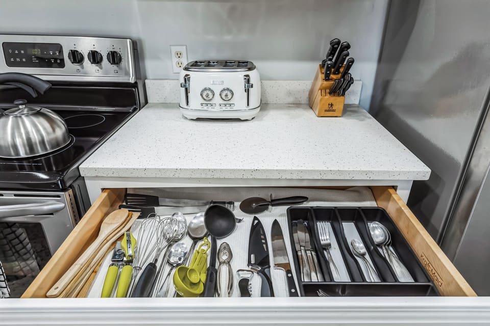 Variety of cooking utensils to make the perfect meal.