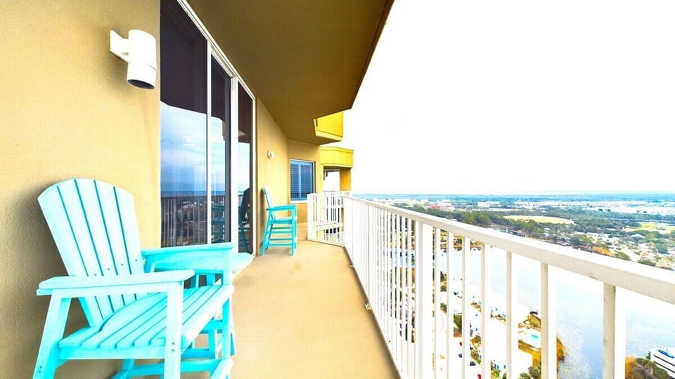 Private balcony with coastal views