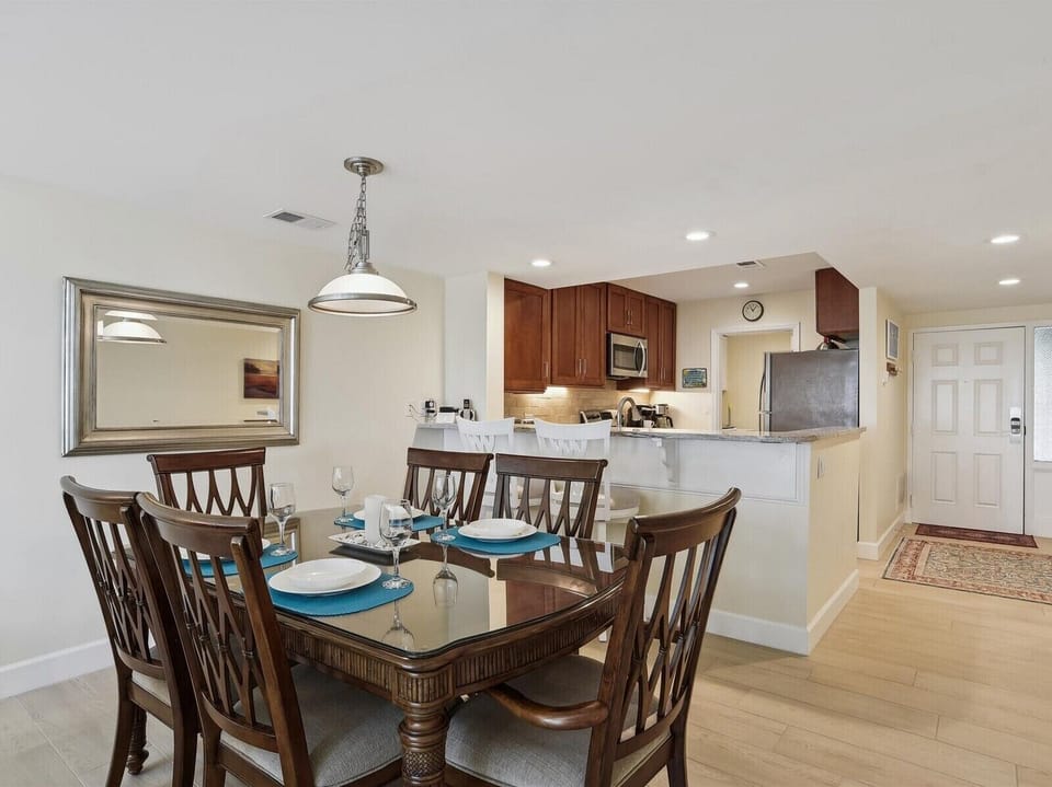 Dining Area and Kitchen at 402 Captains Walk