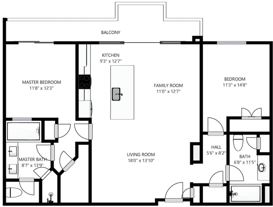 Condo floor plan