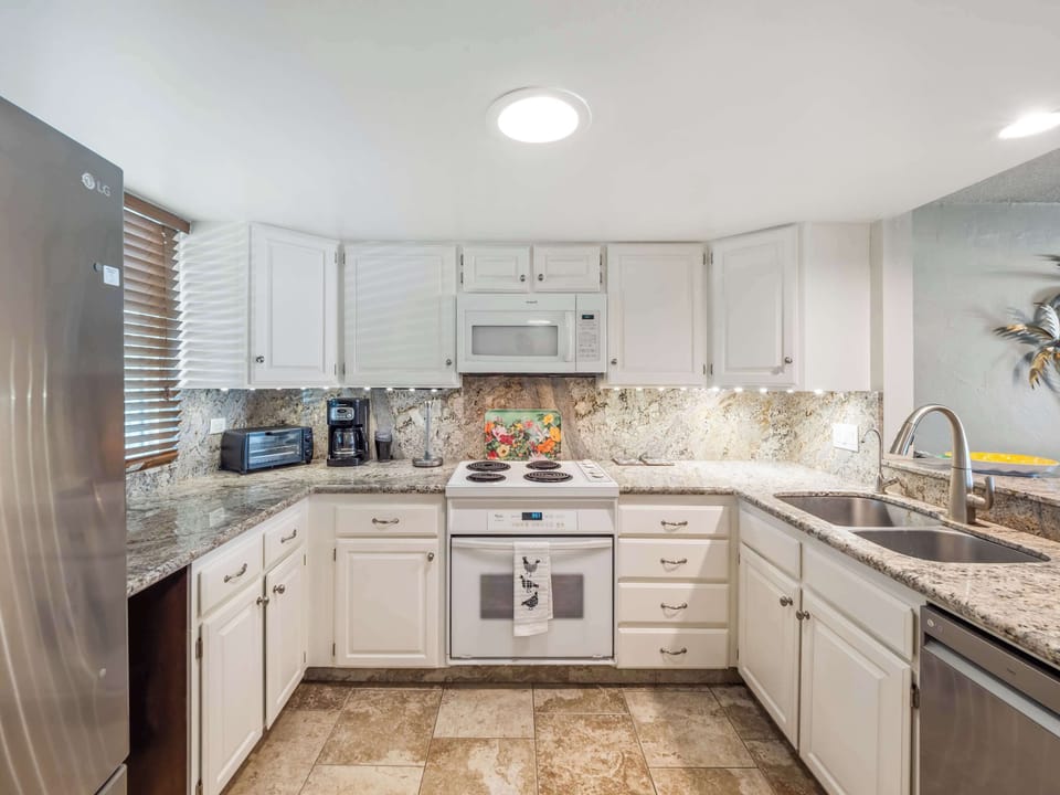 Whip up culinary delights in the fully equipped kitchen