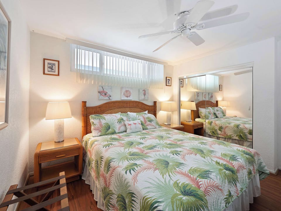 Bedroom with king bed, and TV