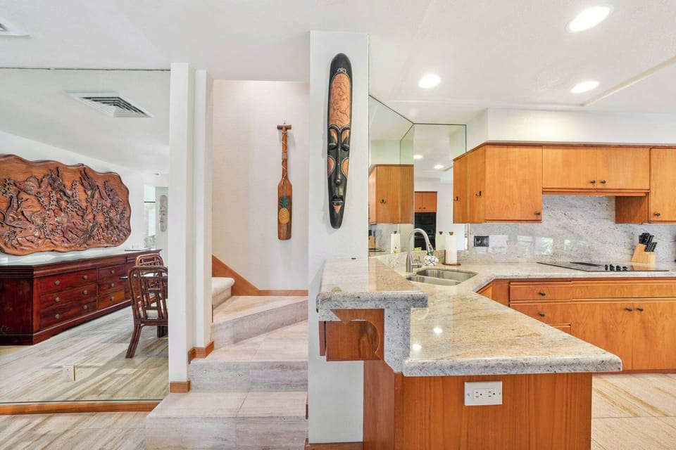 Large fully equipped kitchen