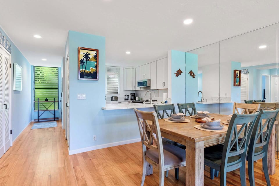 Dining and kitchen area