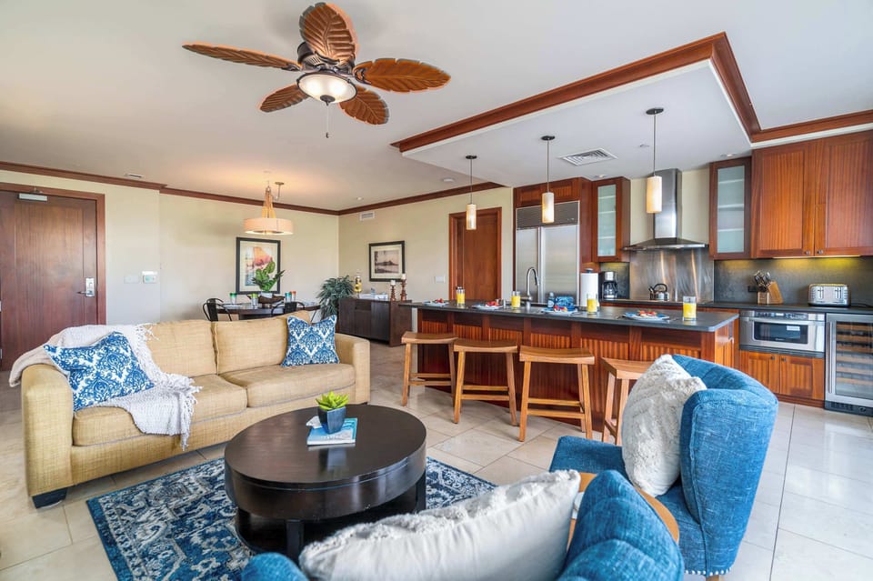 Sleeper sofa in the living area
