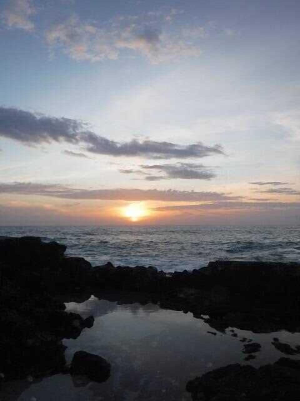 Ocean view at sunset