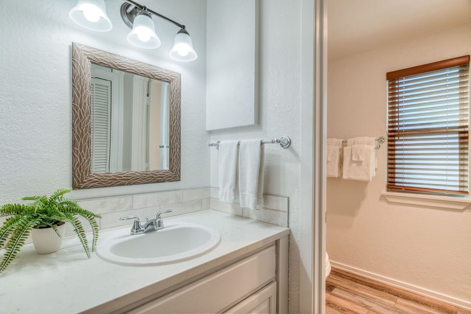 Vanity area of bathroom