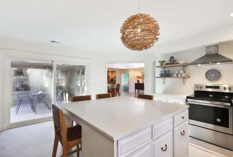 Easy access to deck and grill