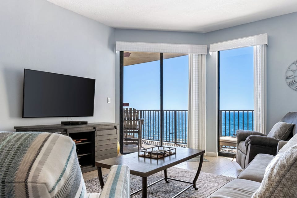 Living Area - TV and Access to Balcony