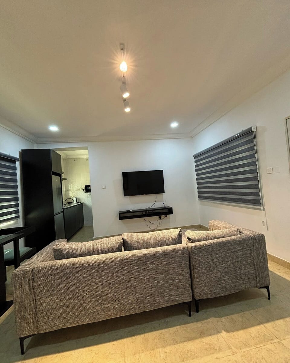 Luxury Apartment, Balcony, City View | Living area | Flat-screen TV