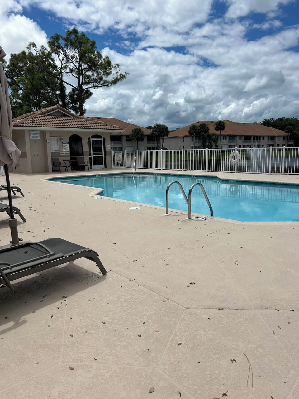 Community pool walking distance from our home
