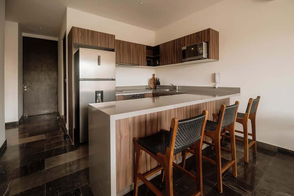 main kitchen with island