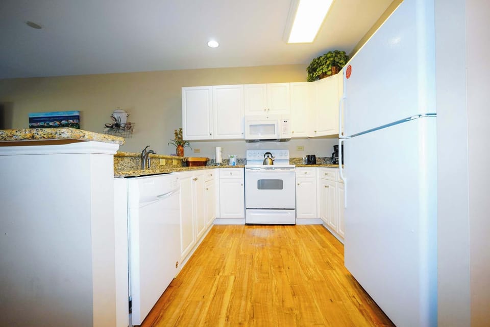 Kitchen designed for longer stays and easy meals