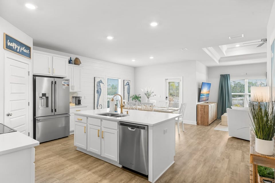 Natural light fills the home