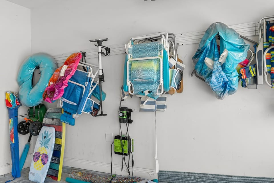 Beach chairs and gear provided for your use