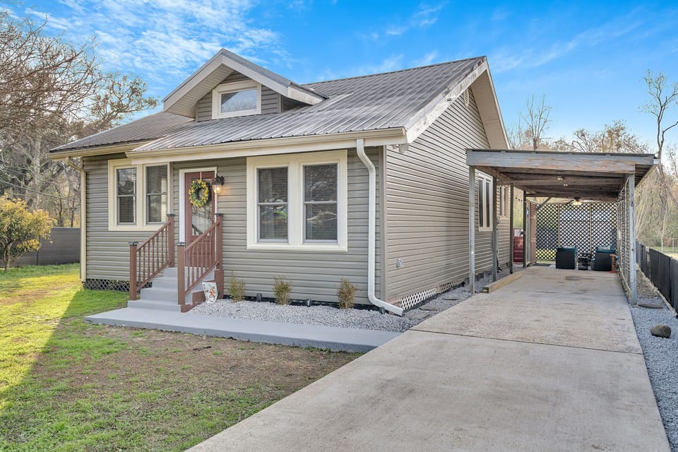 Front of the House including Driveway and Carport