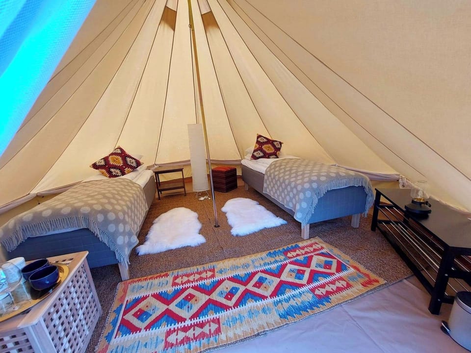 Deluxe Tent, Patio, Mountain View | Premium bedding, WiFi (free), bed sheets
