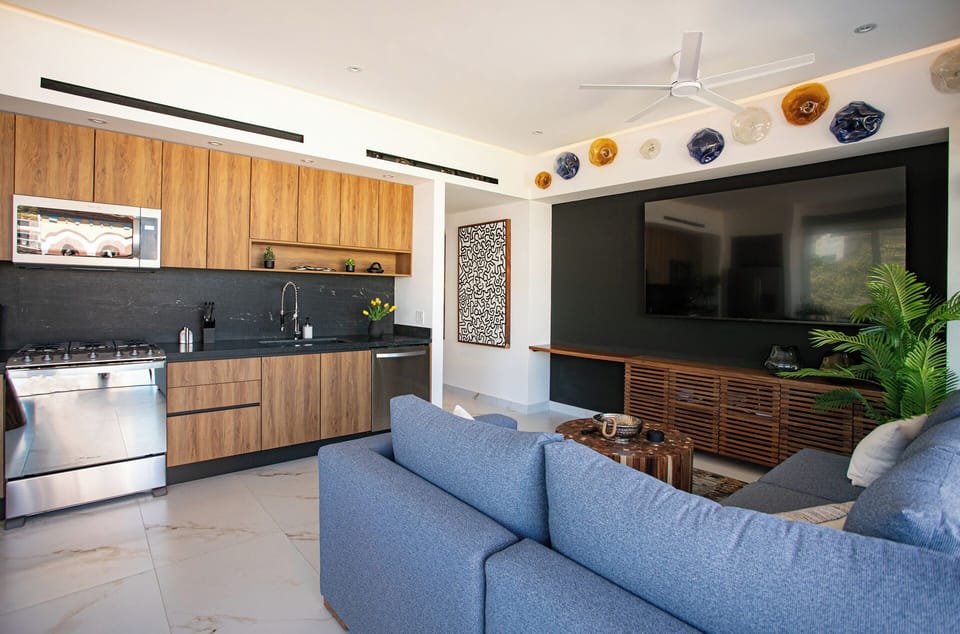 Kitchen & Living Room