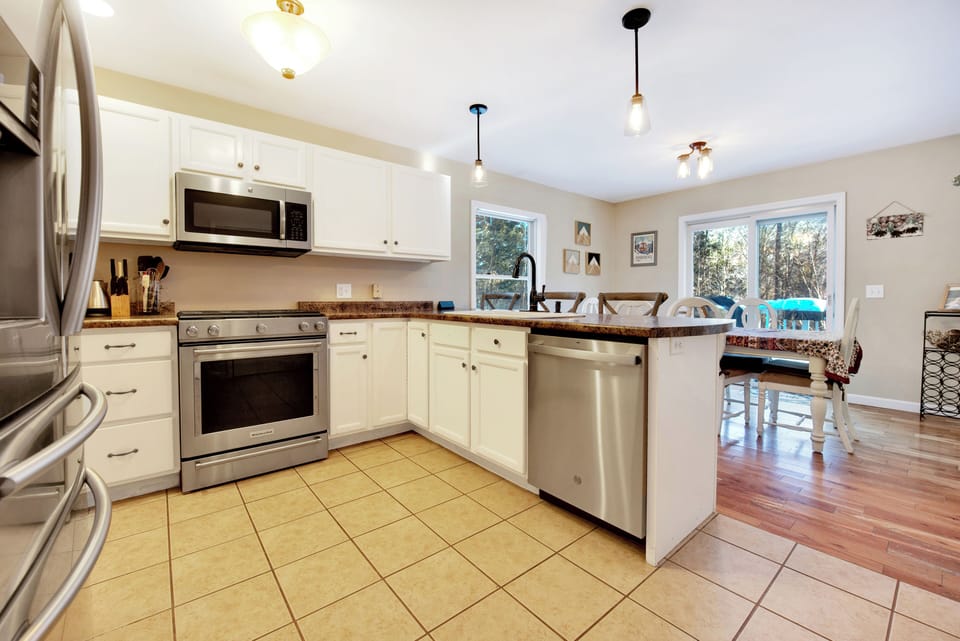 A great open kitchen floor plan. 