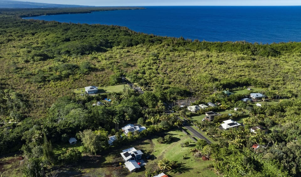 Aerial View of Studio Unit and Beach Road, The Trail to Ocean and Shipman Beach
