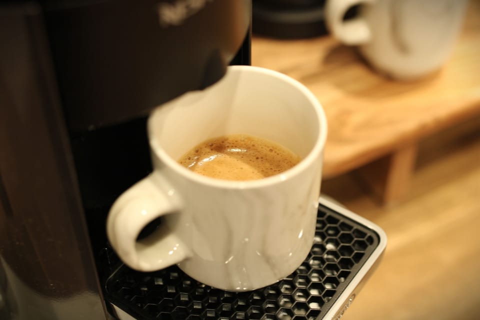 Fresh shot of espresso